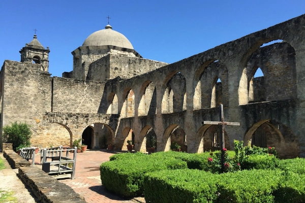 The historic Mission Concepción at the National Historical Park