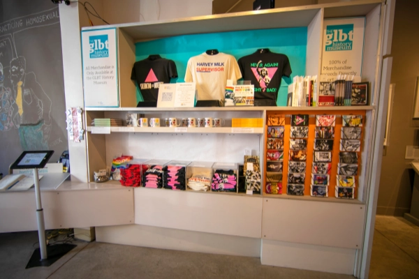 An exhibit at the GLBT Historical Society Museum in the Castro