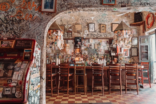 A live salsa band at El Batey Bar