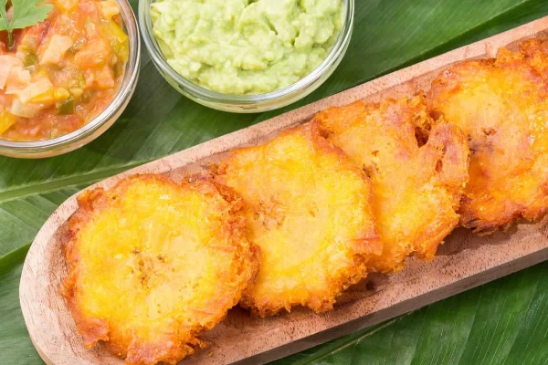 A platter of tostones from Jungle Bird
