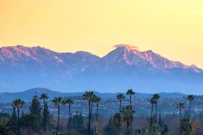 A scenic view of Santa Ana Costa Mesa, California