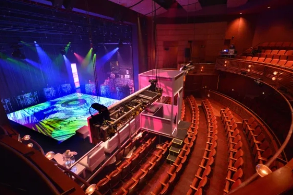The modern venue of the South Coast Repertory theater