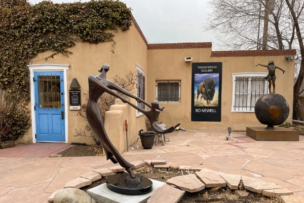 Art galleries along the historic Canyon Road