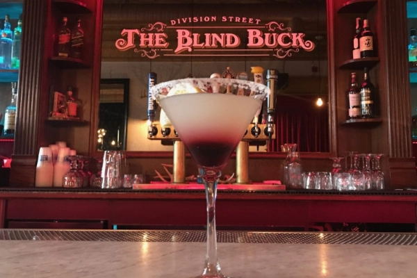 Craft cocktails at The Blind Buck Speakeasy