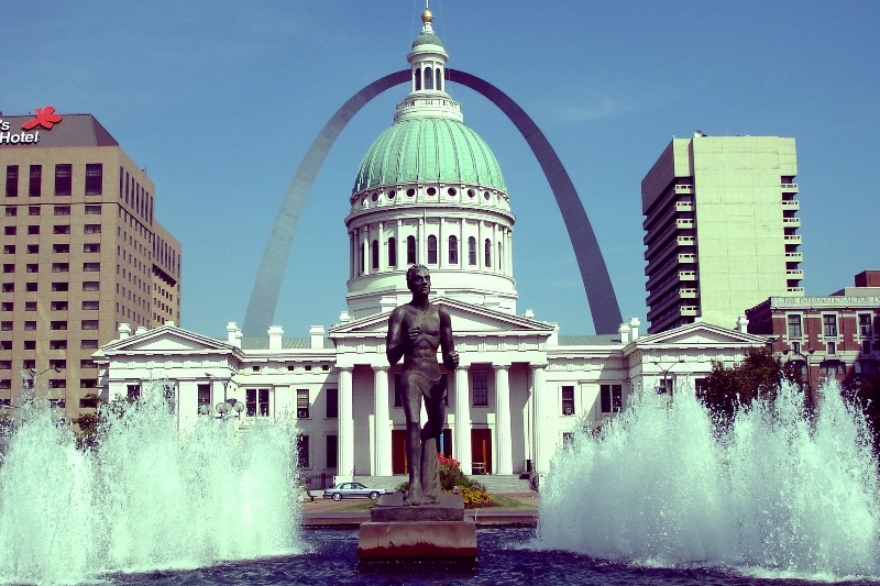 A scenic view of St Louis, Missouri