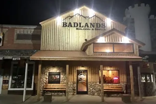 A platter of elk sliders from the Badlands Saloon