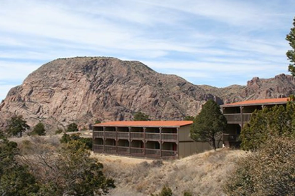 A room with a mountain view at the Chisos Mountains Lodge