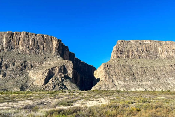 The dramatic limestone cliffs of Santa Elena Canyon