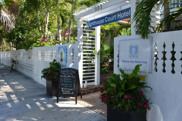 The charming and historic Lighthouse Court Hotel in Key West
