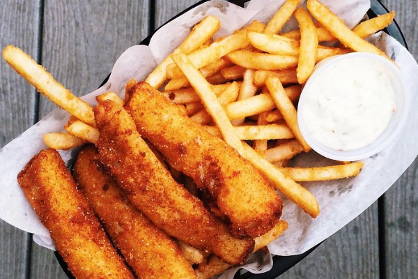 Waterfront crab cakes from The Fisherman’s Daughter in Hoonah