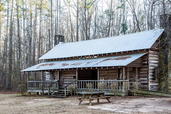 The quirky 1920s Ranger Cabin at Bartlett Cove with old whaling tools