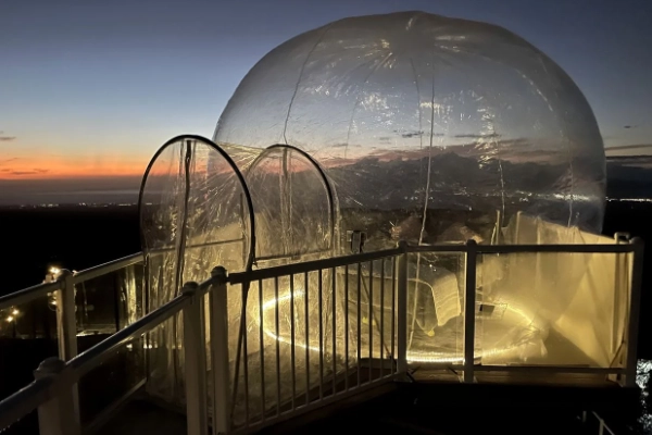 A unique glamping dome perfect for stargazing