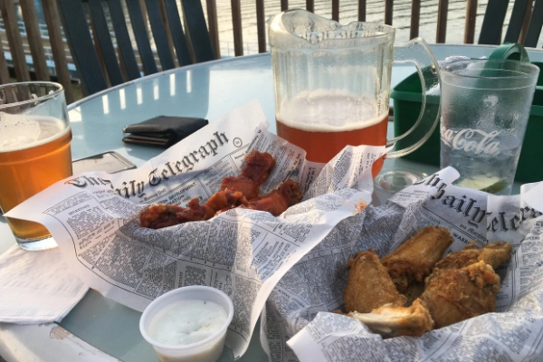 Classic pub food at the Downtowner Lounge