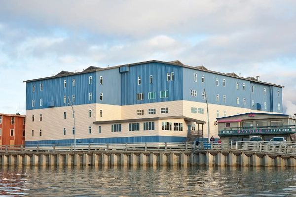 The modern and elegant Nullagvik Hotel in Kotzebue