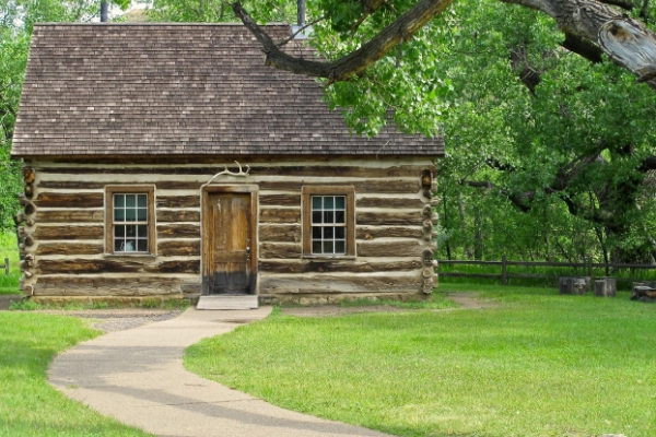 The historic 1880s ranch house of Theodore Roosevelt