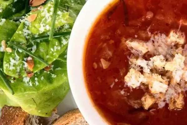 A warm bowl of wild rice soup, a Minnesota tradition