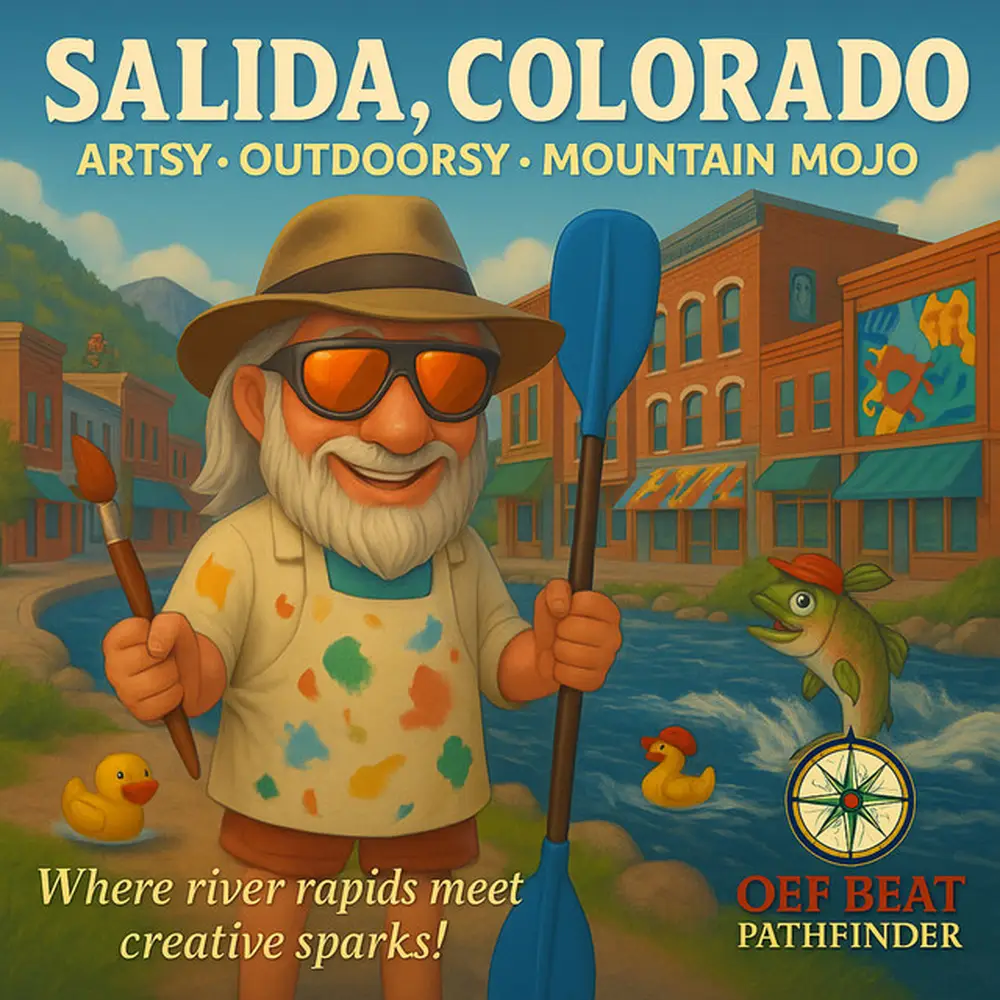 Salida Colorado Artsy Outdoorsy Mountain Town